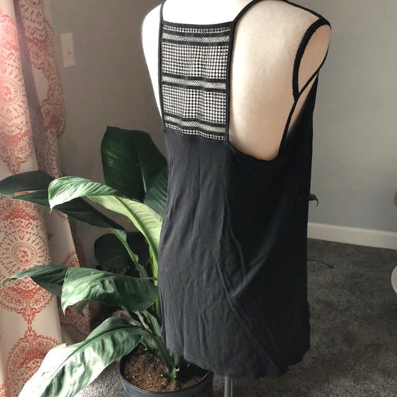 Black boho flowy tanktop - Picture 2 of 3
